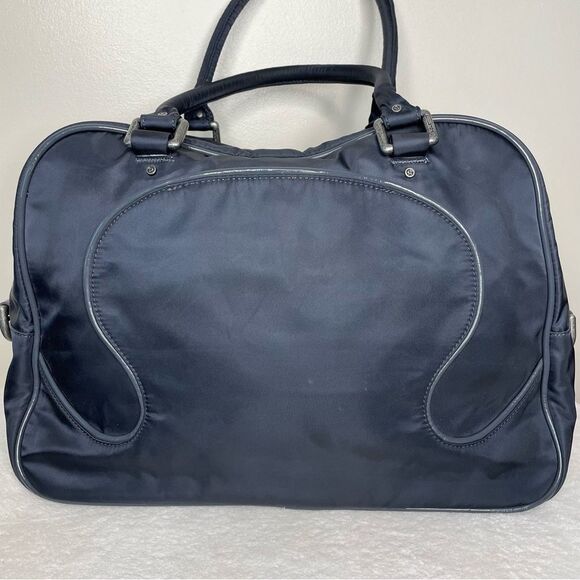 Lululemon Duffle Bag Nylon Gym Weekend Overnight Bag Blue Gray - Picture 2 of 16